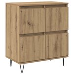 vidaXL Buffets 2 Pièces chêne artisanal 120 x 35 x 70 cm