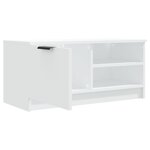 vidaXL Meuble TV Blanc 80x35x36 5 cm Bois d'ingénierie