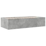 vidaXL Lit de jour avec tiroirs sans matelas gris béton 90x200 cm