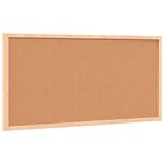 vidaXL Tableau noir avec cadre bois de pin massif noir 60x30 cm