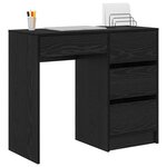 vidaXL Bureau Chêne noir 90 x 37 5 x 75 cm Bois d'ingénierie
