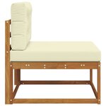 vidaXL Sofa de milieu extérieur Naturel