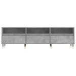 vidaXL Meuble TV gris béton 150x30x44 5 cm bois d'ingénierie