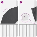 vidaXL Écran de confidentialité pour balcon Noir 210 x 210 cm tissu