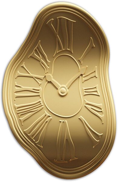 Pièce de monnaie en Argent 2 Dollars g 46.65 Millésime 2024 MELTING CLOCK