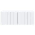vidaXL Meuble TV mural 78 5 x 41 x 30 cm Blanc Bois d'ingénierie