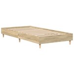 vidaXL Cadre de lit sans matelas chêne sonoma 75x190 cm