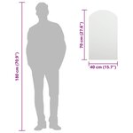 vidaXL Miroir 70x40 cm Verre