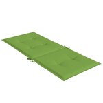 vidaXL Coussins de chaise à dossier haut lot de 6 vert mélangé tissu