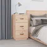 vidaXL Table de chevet 40x40x75 cm Bois de pin solide