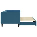 vidaXL Lit de jour avec gigogne sans matelas bleu 80x200 cm