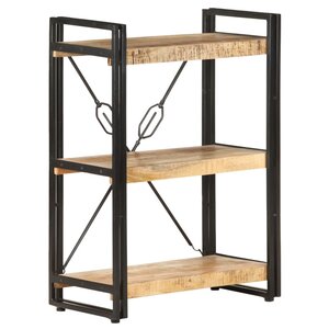 vidaXL Bibliothèque à 3 niveaux 60x30x80 cm Bois de manguier massif