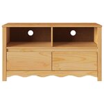 vidaXL Meuble TV Drammen Chêne 99 x 43 x 55 cm Bois de pin massif