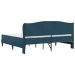 vidaXL Cadre de lit avec tête de lit Bleu 180 x 200 cm Velours