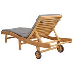 vidaXL Transat Polyester Marron et gris clair