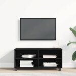 Meuble TV vidaXL Noir 90x35x35 cm en bois d'ingénierie