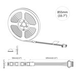 vidaXL Bande LED 12 Pièces Noir et Transparent 750 mm Cuivre et plastique