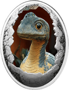 Pièce de monnaie en Argent g 16.81 Millésime 2025 Dinosauria BRACHIOSAURUS (PRÉCOMMANDE)