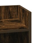 vidaXL Tables d'appoint 2 Pièces avec étagère chêne fumé 25 5x27x60 cm