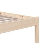 vidaXL Cadre de lit sans matelas bois massif 75x190 cm