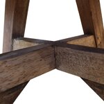 vidaXL Table basse Bois de récupération massif 60x45 cm Blanc