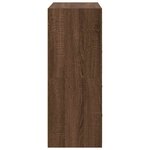 vidaXL Armoires avec 2 tiroirs 2 Pièces chêne marron bois d'ingénierie