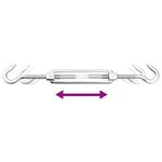 vidaXL Jeu d'accessoires de voile d'ombrage 9 Pièces Acier inoxydable