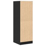 vidaXL Armoire d'apothicaire noir 40x41x118 cm bois d'ingénierie