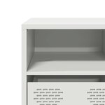 vidaXL Meuble TV blanc 135x39x43 5 cm acier laminé à froid
