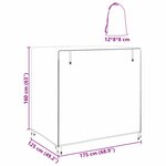 vidaXL Housse pour balancelle d'extérieur 175 x 125 x 160 cm