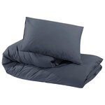 vidaXL Ensemble de housse de couette Anthracite 260x220 cm Coton