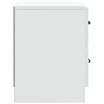 vidaXL Cabinet de chevet Blanc 43 x 34 5 x 44 5 cm Bois d'ingénierie