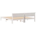 vidaXL Cadre de lit Blanc 180 x 200 cm Bois massif en pin
