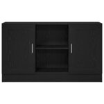 Buffet vidaXL en chêne noir 120x30 5x70 cm en bois d'ingénierie