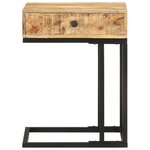vidaXL Table d'appoint en forme d'U 45x30x61cm Bois de manguier massif