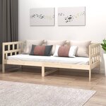 vidaXL Lit de jour Bois massif de pin 90x190 cm