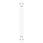 vidaXL Pieds de table à manger en forme de V  2 pièces  blanc  90 x (72-73 3) cm  acier