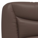 vidaXL Lit avec matelas Hvar marron 160x200 cm similicuir