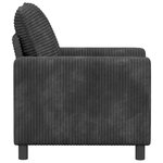 vidaXL Canapé Gris foncé 76 x 81 x 87 5 cm Polyester