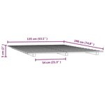 vidaXL Cadre de lit Noir 135x190 cm Bois de pin massif