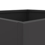 vidaXL Jardinières 2 Pièces noir 42x40x39 cm acier