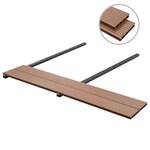 vidaXL Planche de terrasse 60 Pièces Marron WPC