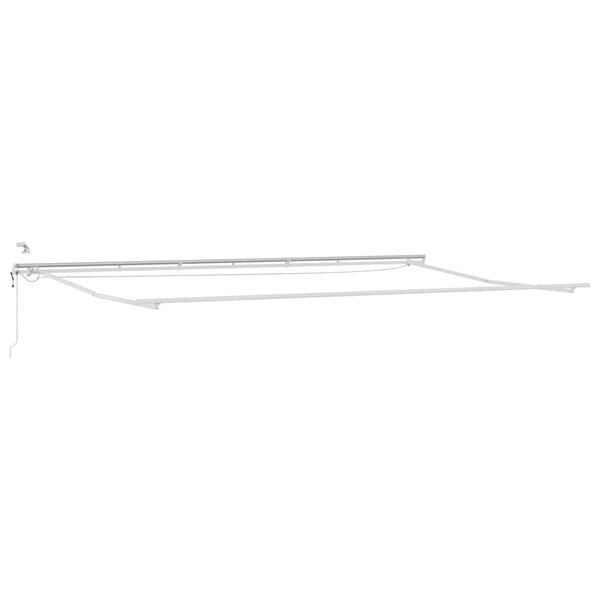 vidaXL Auvent avec Blanc 6 x 3 m Métal