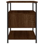vidaXL Tables de chevet 2Pièces chêne marron 40x42x56cm bois d'ingénierie