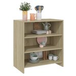 vidaXL Buffet Chêne sonoma 70x40 5x75 cm Bois d'ingénierie