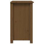 vidaXL Tables de chevet 2 Pièces Marron miel 40x35x61 5 cm Pin solide