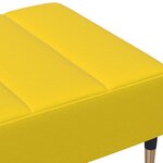 vidaXL Repose-pied jaune 77x55x31 cm velours