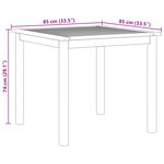 Ensemble de repas de jardin 3 pièces vidaXL en poly rotin beige