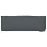 vidaXL Coussin de palette pour banc Anthracite 120 x 40 x 8 cm en tissu Oxford.