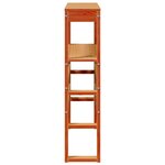 vidaXL Tête de lit avec étagères marron cire 90 cm bois massif de pin